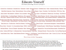Tablet Screenshot of educate-yourself.org